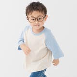 Hクリーム×サックス | キッズ 半袖 5分袖 | chil2