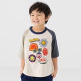 Hワッペン風/クリーム | キッズ Tシャツ 半袖 | chil2