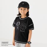 Dステッチ刺繍/ブラック | キッズ 半袖 Tシャツ | chil2