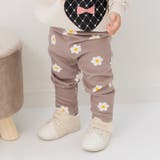 Oフラワー/モカ | キッズ レギンス パンツ | chil2