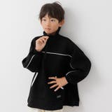 ブラック | ドライスウェット ハーフジップトレーナー キッズ | chil2