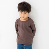 ブラウン | 綿100％ 無地 長袖Tシャツ | chil2