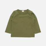 カーキ | 綿100％ 無地 長袖Tシャツ | chil2