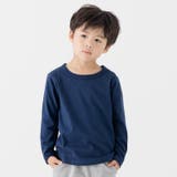 ネイビー | 綿100％ 無地 長袖Tシャツ | chil2