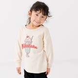 Eミルクセーキ/クリーム | 綿100％ プリント 長袖Tシャツ | chil2