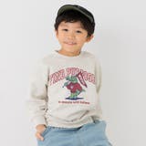 Iワニ/オートミール | 綿100% プリントトレーナー キッズ | chil2