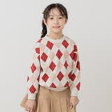 Bアーガイル/レッド | トレーナー キッズ 子供服 | chil2