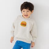 Aバーガー/オートミール | サガラ刺繍 トレーナー キッズ | chil2