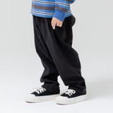 ブラック | ストレッチ ワイドパンツ キッズ | chil2