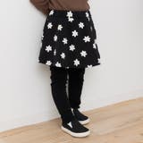 Dフラワー/ブラック | 総柄 プリント スカッツ | chil2