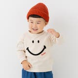 クリーム | スマイリーフェイス Tシャツ 長袖 | chil2