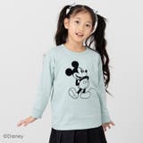 Dセットイン/ミント | ミッキーマウス 長袖 Tシャツ | chil2