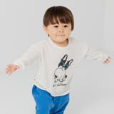 Cいぬ/クリーム | キッズ 長袖 Tシャツ | chil2