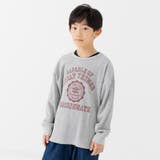 Jカレッジロゴ/グレー | キッズ 長袖 Tシャツ | chil2
