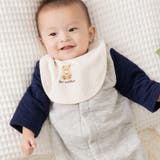 Aくま/クリーム | スタイ ビブ よだれかけ | chil2