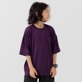 パープル | 毛玉ができにくい 無地 半袖Tシャツ | chil2
