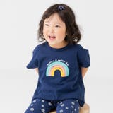 Hにじ/ネイビー | キッズ 半袖 Tシャツ | chil2