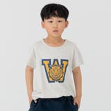 Sタイガー/オートミール | キッズ 半袖 Tシャツ | chil2
