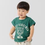 Fタイガー/グリーン | キッズ 半袖 Tシャツ | chil2