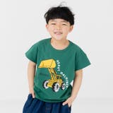 Hブルドーザー/グリーン | キッズ 半袖 Tシャツ | chil2