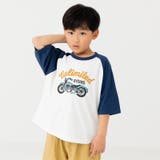 Hバイク/ネイビー | 綿100% ラグラン 半袖Tシャツ | chil2