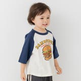 Jバーガー/ネイビー | 綿100% ラグラン 半袖Tシャツ | chil2