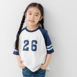 Tナンバー/ネイビー | 綿100% ラグラン 半袖Tシャツ | chil2