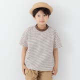 モカ | 綿100% ボーダー 半袖Tシャツ | chil2