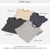 綿100% フリル ボーダー半袖Tシャツ | chil2 | 詳細画像3