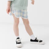 Aチェック/サックス | キッズ ショートパンツ 女の子 | chil2