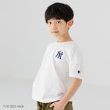 Aヤンキース/ホワイト | MLB 刺繍ロゴTシャツ キッズ | chil2