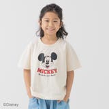 Eフェイス/クリーム | ミッキーマウス 半袖Tシャツ キッズ | chil2