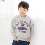 Jくま/グレー | 裏起毛 プリント トレーナー | chil2