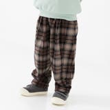 Dチェック/ブラウン | 裏起毛 ジョガー ワイドパンツ | chil2