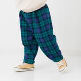 Eチェック/グリーン | 裏起毛 ジョガー ワイドパンツ | chil2