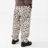 Lレオパード/クリーム | 裏起毛 ジョガー ワイドパンツ | chil2