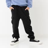 ブラック | 裏起毛 カーゴパンツ キッズ | chil2