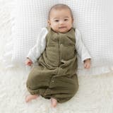 カーキ | ニットキルト ツーウェイオール カバーオール | chil2