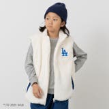 ドジャース/クリーム | MLB 刺繍ロゴ ボアベスト | chil2