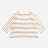 ベージュボーダー | ぜんぶおもて 長袖Tシャツ 子供服 | chil2