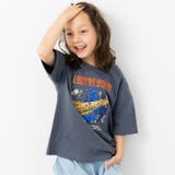 Lユニバース/チャコール | ビッグシルエット プリント 半袖Tシャツ | chil2
