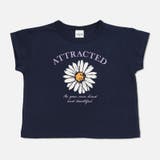 Mフラワー/ネイビー | プリント 半袖 Tシャツ | chil2
