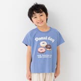 Pドーナツ/Sブルー | プリント 半袖 Tシャツ | chil2