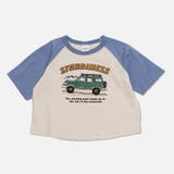 Dオフロードカー/Sブルー | プリント ラグラン 半袖Tシャツ | chil2