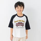 Fヴィンテージカー/ブラック | プリント ラグラン 半袖Tシャツ | chil2
