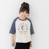 Mドーナツ/チャコール | プリント ラグラン 半袖Tシャツ | chil2