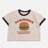 Gバーガー/クリーム | プリント リンガー 半袖Tシャツ | chil2