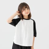 ブラック | 無地 ラグラン 半袖Tシャツ | chil2