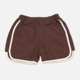 ブラウン | パイピング ショートパンツ 無地 | chil2