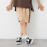 ベージュ | 脇ライン ストレッチ ハーフパンツ | chil2